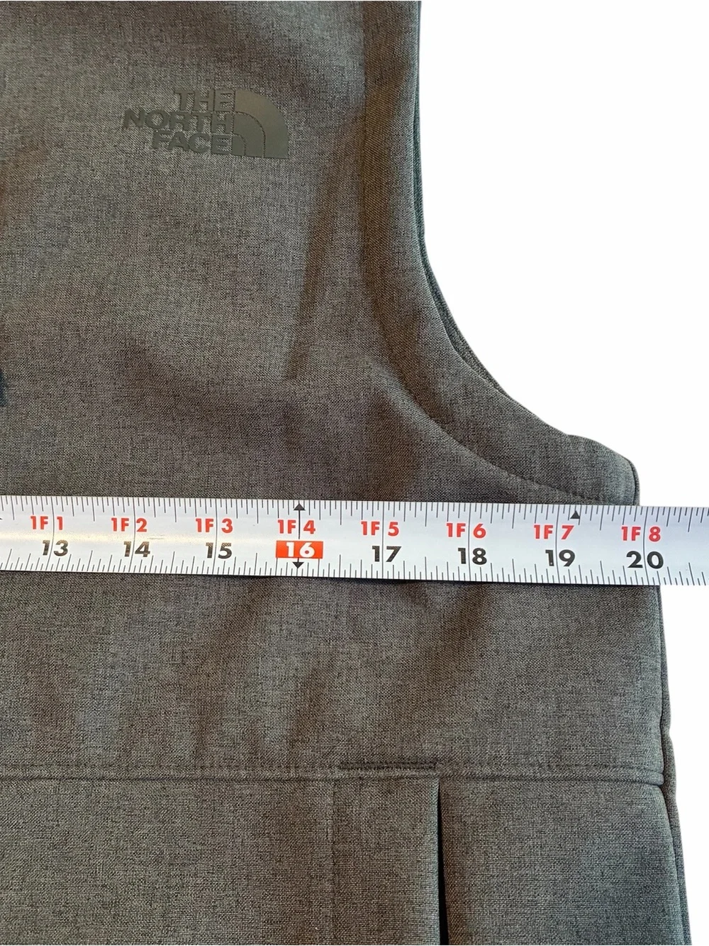 The North Face Windwall Sleeveless Full Zip Hiking Vest Men's Small Dark Gray
